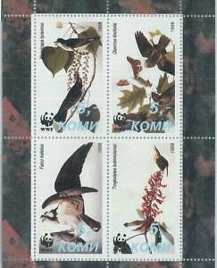 M2025 - RUSSIAN STATE, MINIATURE SHEET: WWF, Birds of prey, Butterflies, Fauna