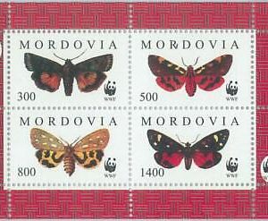 M1999 - RUSSIAN STATE, SHEET: WWF, Butterflies, Insects