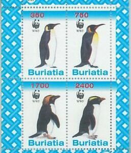 M2008 - RUSSIAN STATE, SHEET: WWF, Penguins, Birds, Fauna