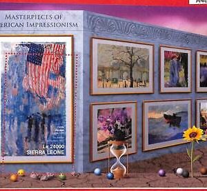 A4805 - SIERRA LEONE - ERROR MISPERF, Souvenir sheet: 2016, Childe Hassam, Art