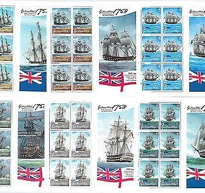 64442 -  GIBRALTAR - STAMPS - 2008  NELSON: Boats Ships  MINIATURE SHEETS