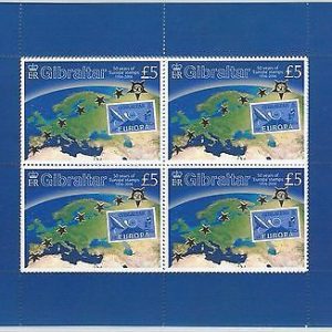 64437 -  GIBRALTAR - STAMPS - 2005 EUROPA CEPT anniversary  MINIATURE SHEET