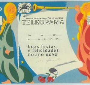 84140 - PORTUGAL  - POSTAL HISTORY - Stationery CHRISTMAS TELEGRAM