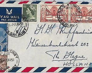 62283 -  AUSTRALIA - POSTAL HISTORY - AIRMAIL COVER to HOLLAND 1958 - BIRDS