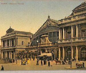 ab0301 - POSTAL VINTAGE - ROMA Ciudad: Estación Termini