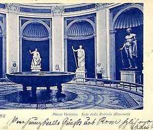 ab0552 - CARTOLINA D'EPOCA - ROMA Città : Museo Vaticano