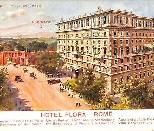 ab0559 - CARTOLINA D'EPOCA - ROMA Città  : Hotel Flora