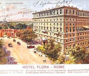 ab0563 - CARTOLINA D'EPOCA - ROMA Città  : Hotel Flora
