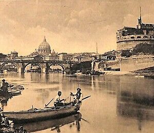 ab0568 - CARTOLINA D'EPOCA - ROMA Città : Castel S. Angelo