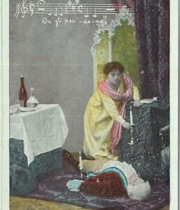 91934 -  Vintage POSTCARD -  MUSIC / THEATRE / Opera : TOSCA  # 9