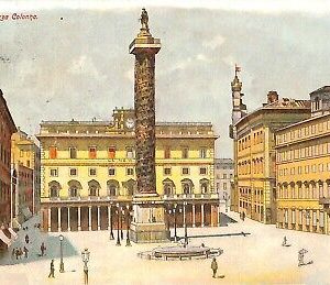 ab0573 - CARTOLINA D'EPOCA - ROMA Città : Piazza Colonna