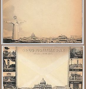 47773   - VATICANO   - Storia Postale: BUSTA  ILLUSTRATA anni 50 - BELLA!