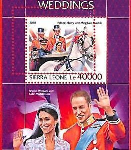 A4763 - SIERRA LEONE - ERROR MISPERF: 2018 Prince Harry & Megan, Royal Weddings