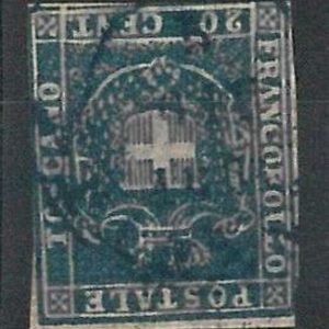 55189 - ANTICHI STATI: TOSCANA Tuscany - Sassone 20 - USATO used annullo FIRENZE