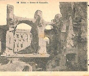 ab0593 - CARTOLINA D'EPOCA - ROMA Città : Terme di Caracalla