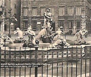 ab0594 - CARTOLINA D'EPOCA - ROMA Città : Bernini e Amici Piazza Navona