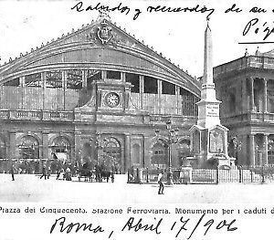 ab0597 - CARTOLINA D'EPOCA - ROMA Città : Piazza dei Cinquecento