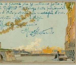 91631 -  Vintage ILLUSTRATED POSTCARD -  THEATRE / Opera : TOSCA  #1 Metlicovitz