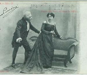 91658 -  Vintage POSTCARD -  MUSIC / THEATRE / Opera : TOSCA  # 3