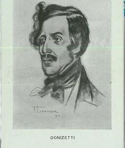 91663 - VINTAGE POSTCARD - FAMOUS composers MUSIC  :  Gaetano Donizetti