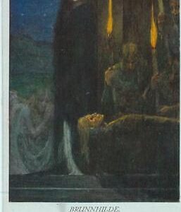 91691 - Vintage POSTCARD - MUSIC Opera THEATRE - WAGNER Götterdämmerung BRUNHIL