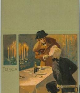 91694 -  Vintage ILLUSTRATED POSTCARD - THEATRE / Opera: TOSCA  #2 Metlicovitz