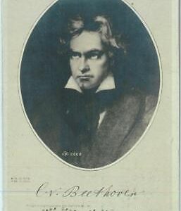 91682 - VINTAGE POSTCARD - FAMOUS composers MUSIC : Ludwig van BEETHOVEN