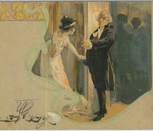 91696 -  Vintage ILLUSTRATED POSTCARD - THEATRE / Opera: TOSCA  #4  Metlicovitz