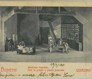 91698 -  Vintage POSTCARD -  MUSIC / THEATRE / Opera :  LA BOHEME  #1  1901
