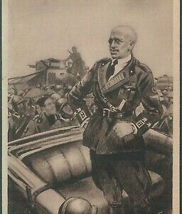 LIB005 - CARTOLINA d'Epoca MILITARE ILLUSTRATA Propaganda  - Apolloni D'ANNUNZIO