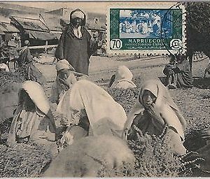 57398 -  MOROCCO Spanish Maroc - POSTAL HISTORY: MAXIMUM CARD 1951 - ETHNIC