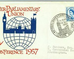 BK0854 - GB - POSTAL HISTORY - SPECIAL EVENT COVER : PARLAMENT CONFERENCE 1957