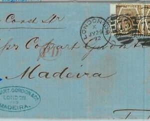 BK0762 - GB - POSTAL HISTORY -  COVER from LONDON to MADEIRA 1872