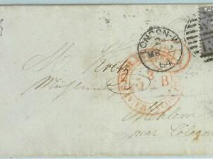 BK0735 - GB Great Brittain - POSTAL HISTORY - Six pence on COVER to GERMANY 1864