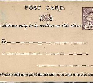 15468 - Australia NEW SOUTH WALES -  POSTAL STATIONERY: H  & G  #12  DOUBLE CARD