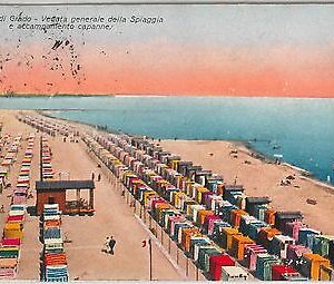 52983  - CARTOLINA d'Epoca - GORIZIA provincia -  GRADO: Spiaggia  1926