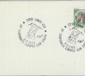 82668 - ITALY - POSTAL HISTORY -  EVENT POSTMARK on card: DOG SHOW 1964