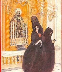 Lib7720  - VINTAGE Artist Illustraded POSTCARD - Glamour : BARCELONA 1922 - NICE