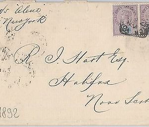 51875 - JAMAICA -  POSTAL HISTORY - COVER to NOVA SCOTIA Canada 1892