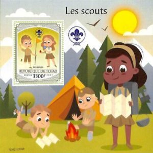 A8811 - TCHAD - ERROR MISPERF Stamp Sheet - 2021  SCOUTING