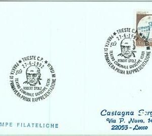 91781 - ITALY - POSTAL HISTORY - SPECIAL Postmark 1992 Music OPERA Robert Stolz