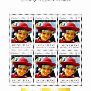 SW256 - Union Island 1997  - Death of Princess Diana   - MNH Minisheet