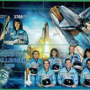 A0887 - GUINEA Bissau ERROR MISSPERF 2011 space Astro Challenger Космос