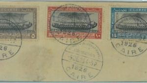 86407  - EGYPT  - POSTAL HISTORY - CUT OUT with SPECIAL + FDC  postmark 1926