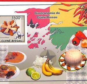 A1450 Guinea-Bissau -ERROR IMPERF 2009  Food  Gastronomy  Гастрономия Еда