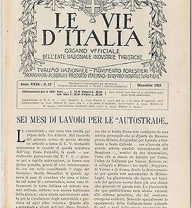 55502  - VINTAGE ITALIAN  MOTORING  MAGAZINE -  Touring Club Italiano 12/1923