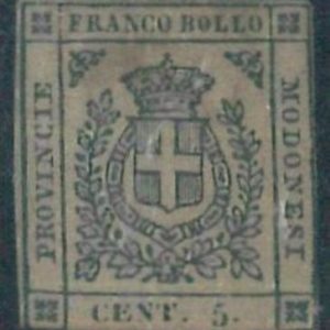 70844 - ANTICHI STATI: MODENA - Sassone 12  linguellato - BELLO!
