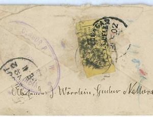 P0289 - INDIA - Postal History - STATIONERY from  AHMEDNAGAR camp 1902  BOER WAR