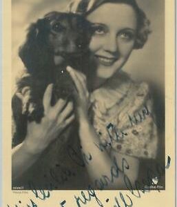 BK0088 -  Signed CINEMA ACTRESS Autograph - FRIEDL CZEPA   1930'S