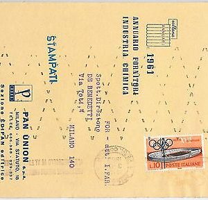 45761 - ITALY -  POSTAL HISTORY - Cover FRONT - RARE postmark OLYMPIC GAMES
